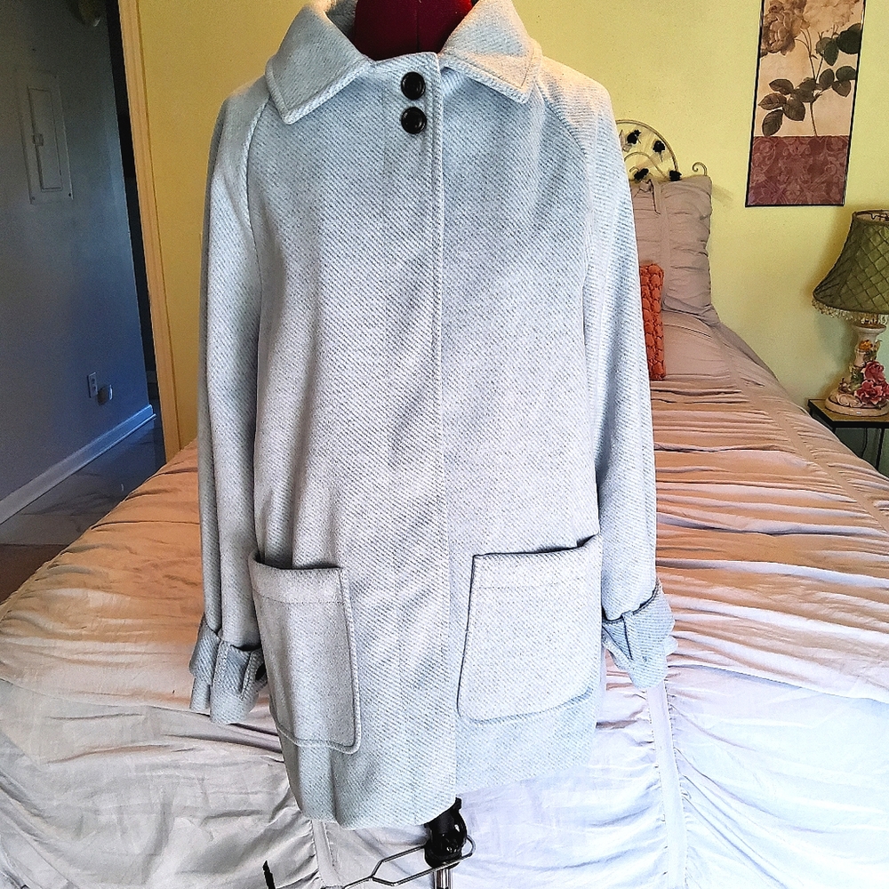She + Sky button front coat